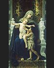 Famous Saint Paintings - The Virgin Baby Jesus and Saint John the Baptist